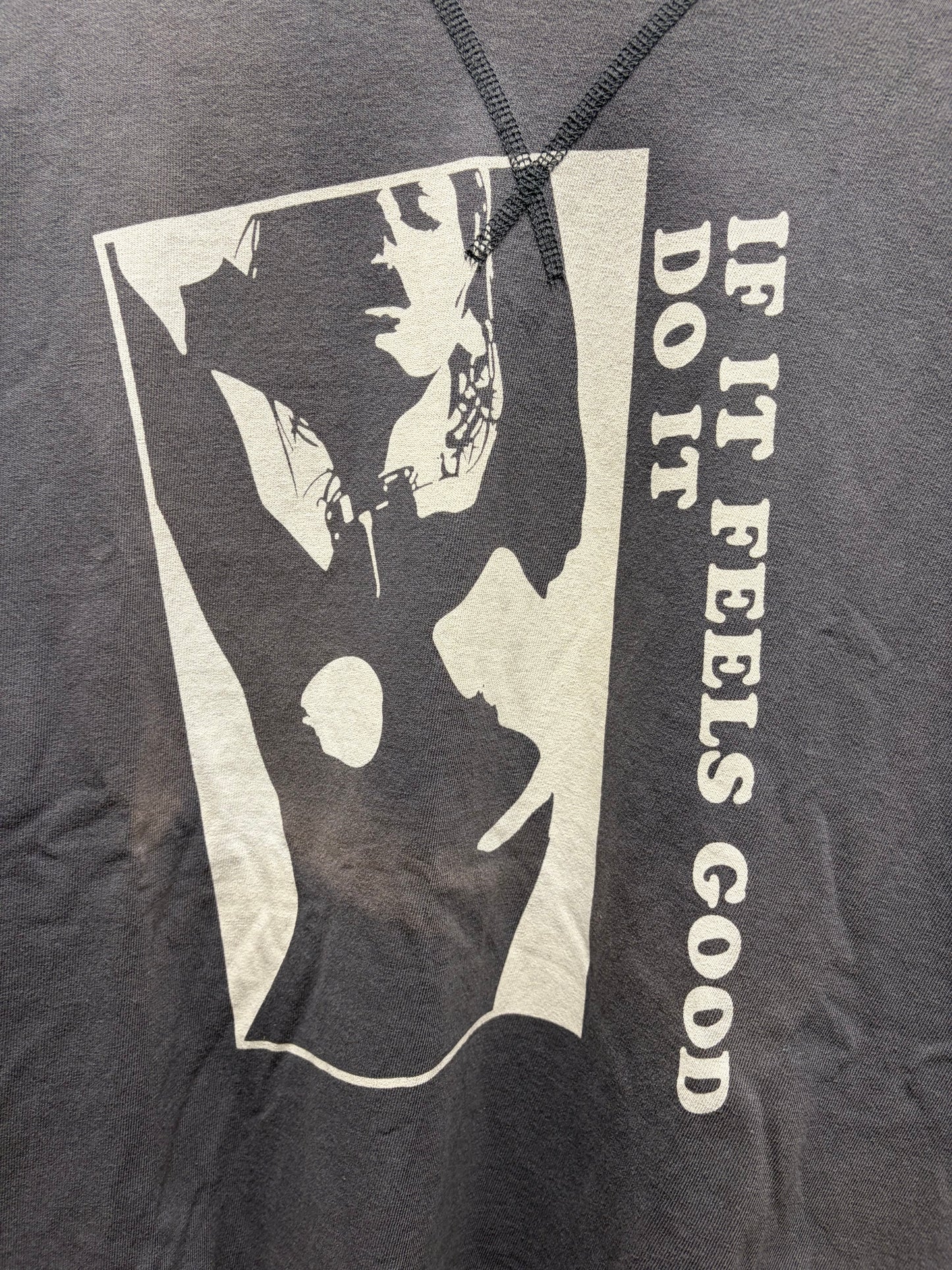 Hysteric Glamour ‘Feels Good’ Black Graphic T-Shirt