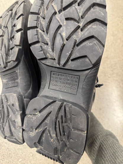 Maison Margiela Black Patent Leather Hiking Boots