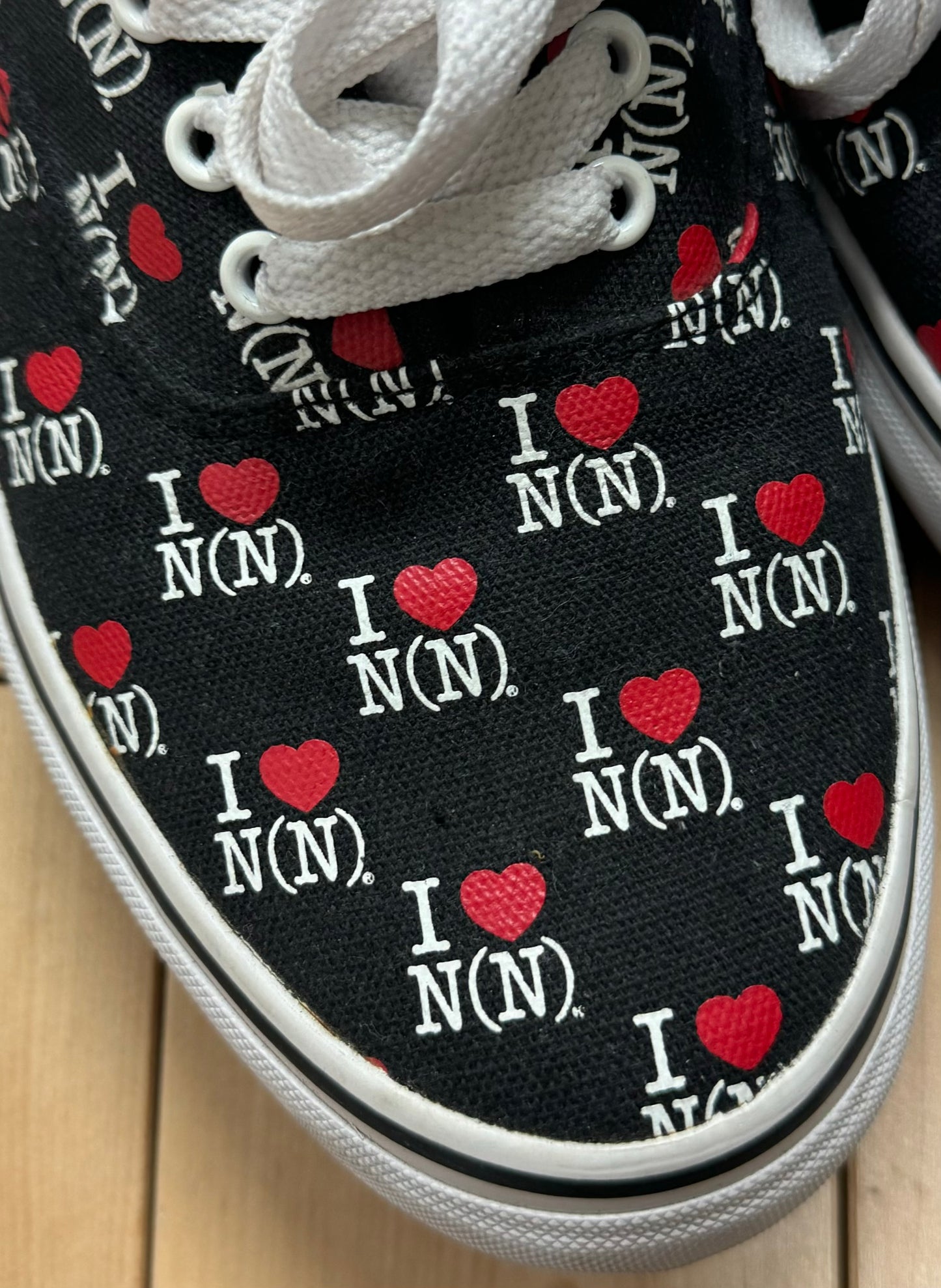 Number (N)ine I❤️N(N) Black ‘Era’ Low Top Sneakers