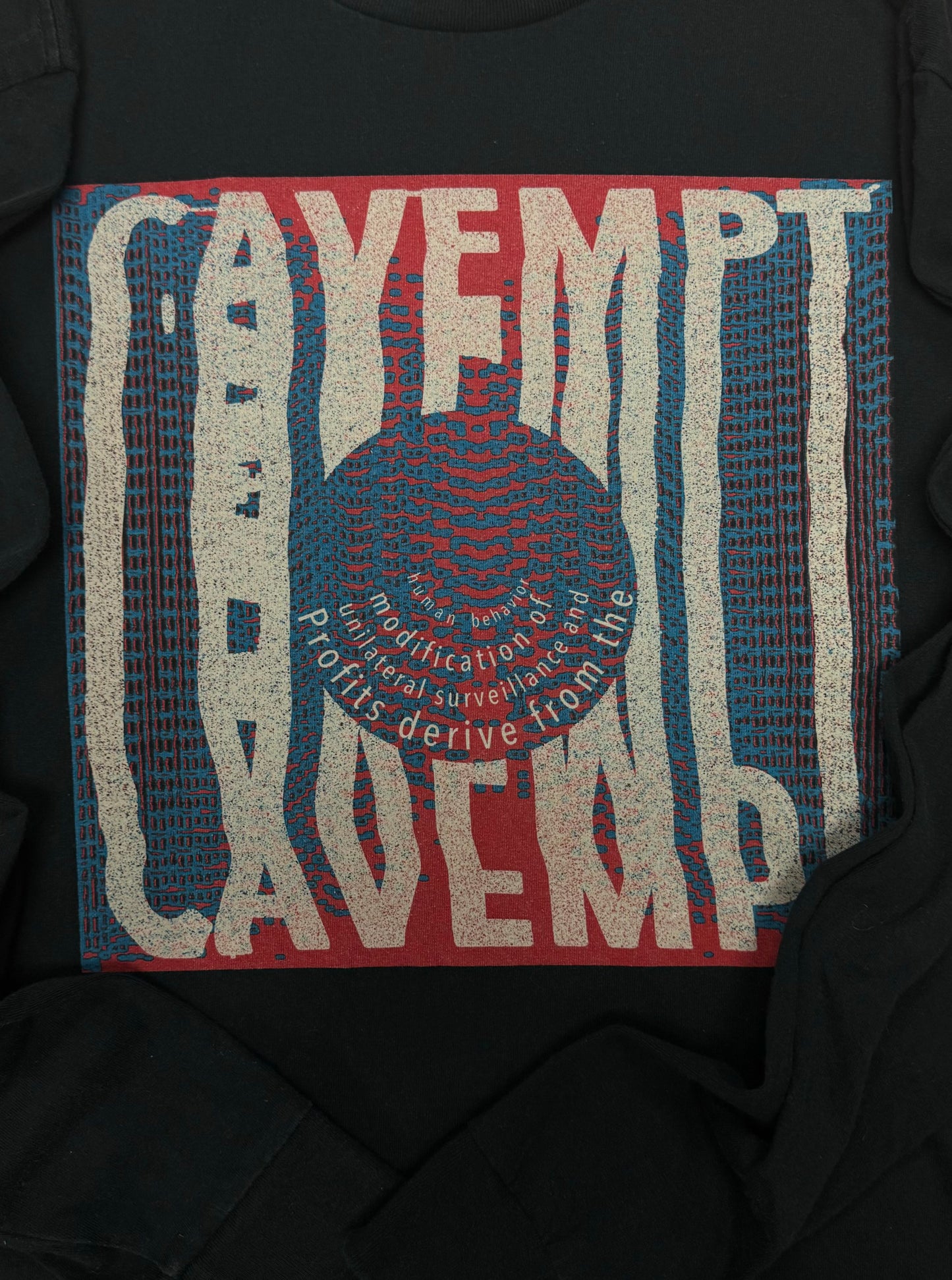 Cav Empt ‘Distorted Graphic’ Black Long Sleeve Shirt