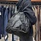 2003 Balenciaga ‘Matrix’ Parachute Black Leather Shoulder Bag