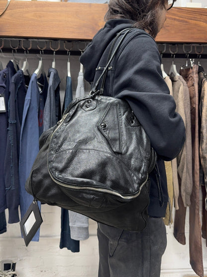 2003 Balenciaga ‘Matrix’ Parachute Black Leather Shoulder Bag