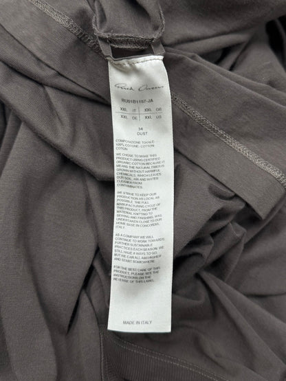 SS2022 Rick Owens ‘Fogachine’ Dust Brown Dylan Tee