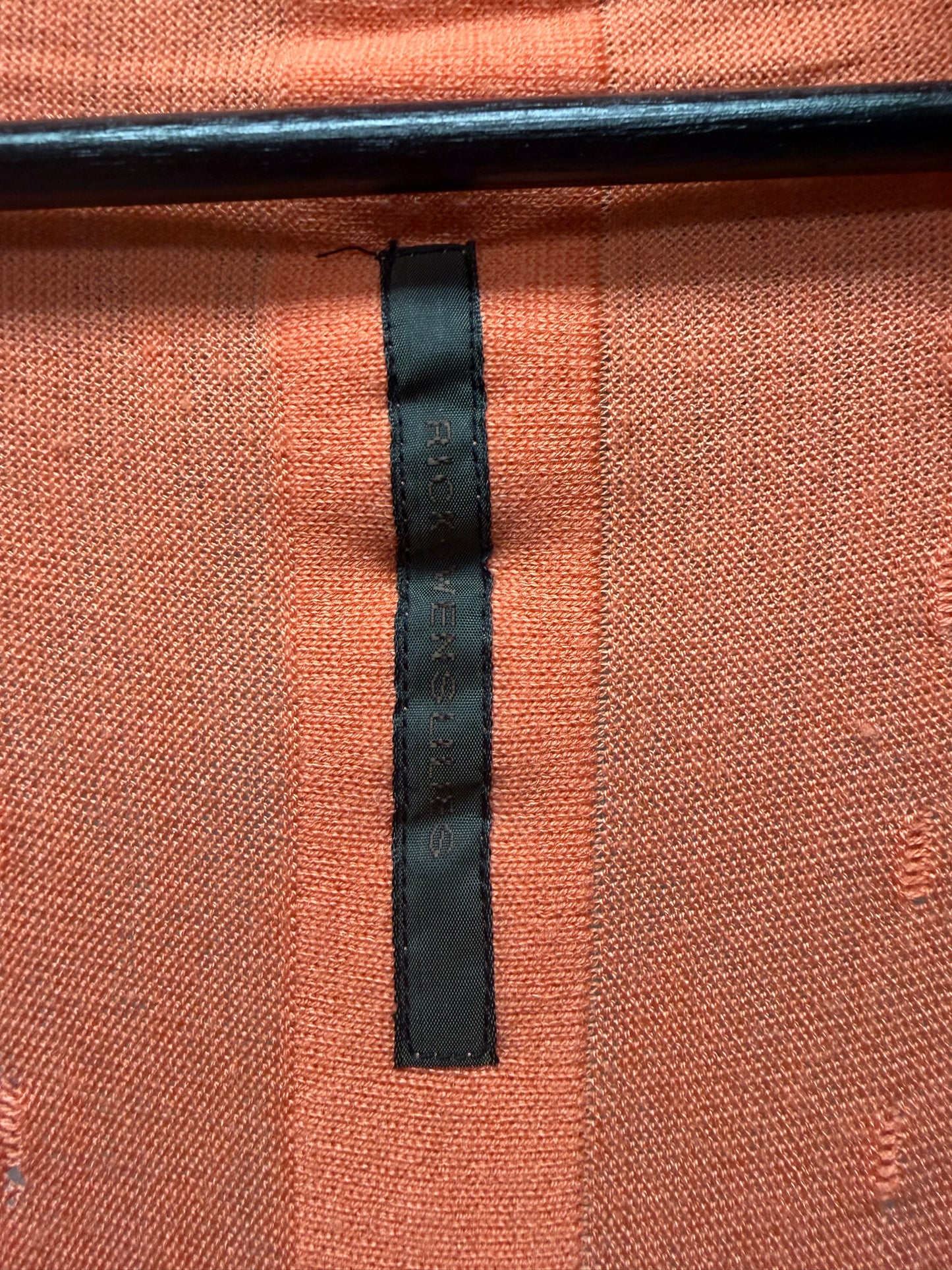Rick Owens Lilies Coral Pink Waterfall Cardigan