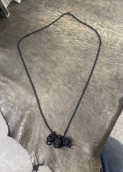 SS2006 Number (N)ine ‘Welcome to the Shadows’ Triple Skull Necklace