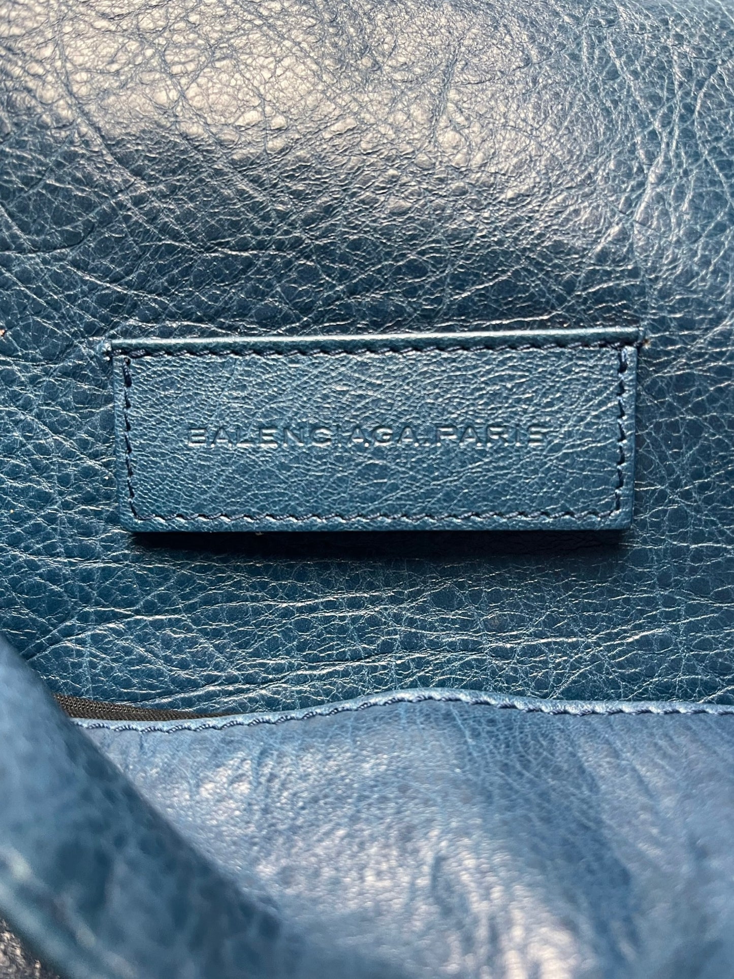 Balenciaga City ‘Cerulean Blue’ Leather Top Flap Waist Bag