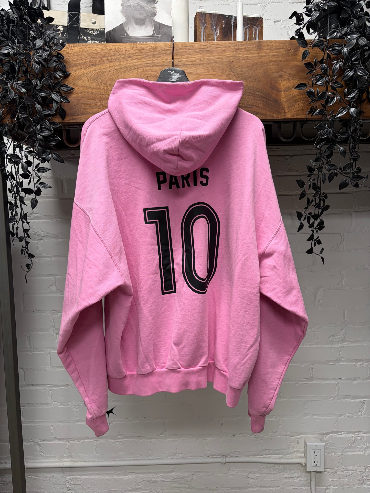 Balenciaga Paris Exclusive Pink ‘Soccer’ Zip Up Hoodie