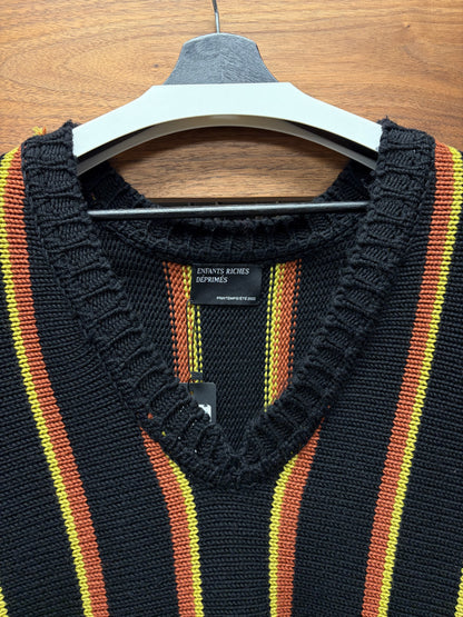 SS2022 Enfants Riches Deprimes ‘Runway’ Merino Wool Striped Knit Sweater Vest