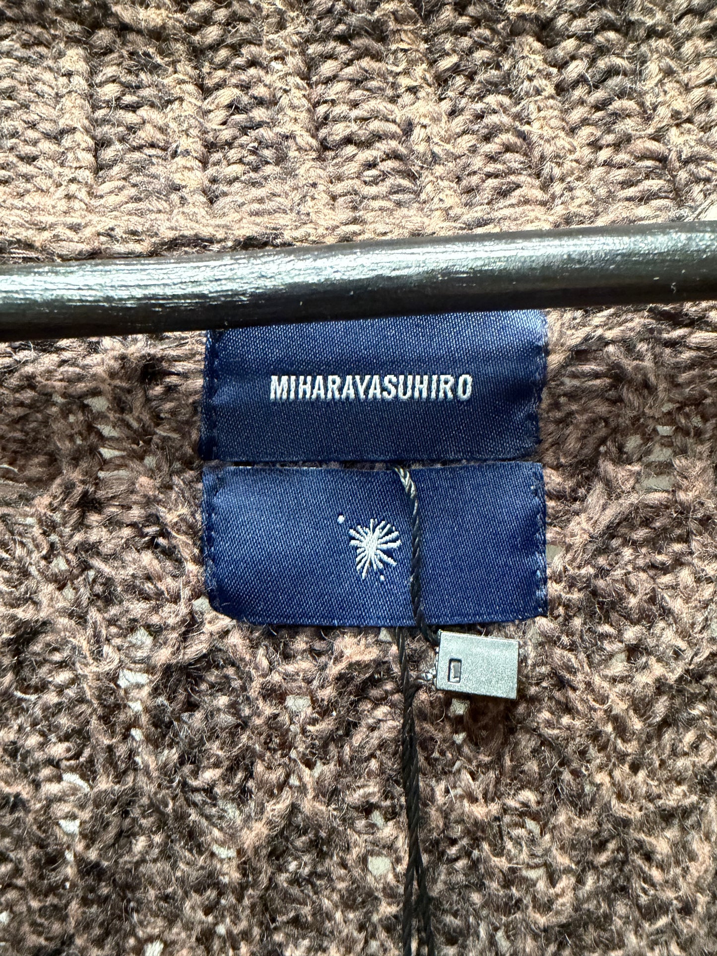 2000s Mihara Yasuhiro Brown Wool Cable Knit Cowichan