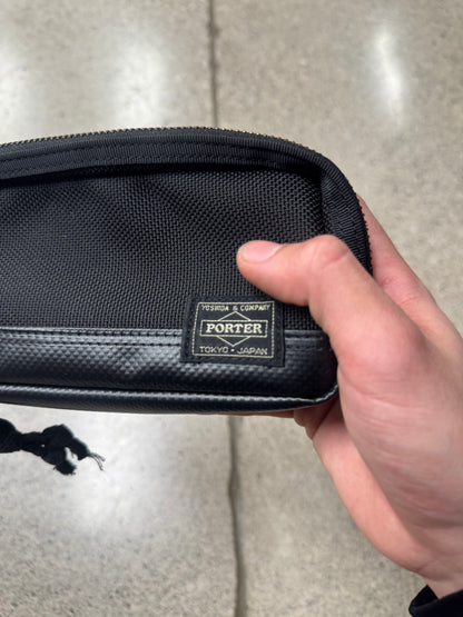 Porter Leather ‘Heat’ Toiletries Travel Bag