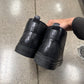 Balenciaga ‘Arena’ Black Leather ‘Hiking Lace’ High Top Sneakers