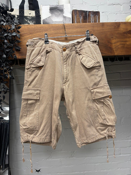 1997 General Research ‘Parachute’ Pocket Denim Cargo Shorts