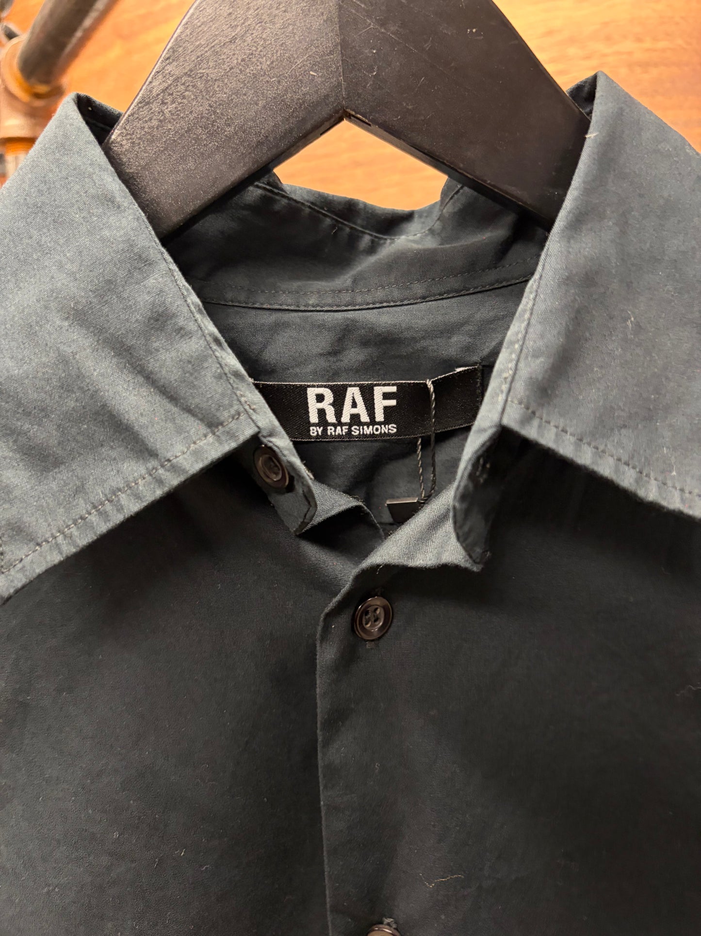 RAF by Raf Simons Black Slim Cut Polo