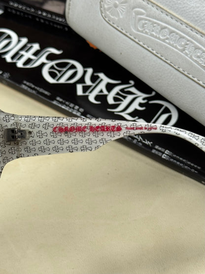 Chrome Hearts ‘Sweet Young Thang’ White/Silver Oval Sunglasses