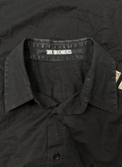 Dirk Bikkembergs Metal ‘Shoulder Strap’ Button Up Shirt