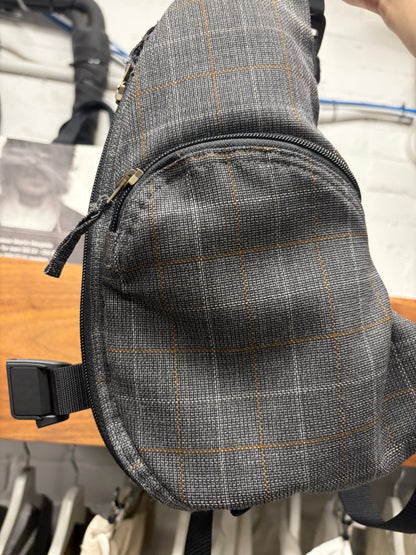 SS2019 Junya Watanabe ‘Teardrop Shape’ Plaid Crossbody Pack Bag