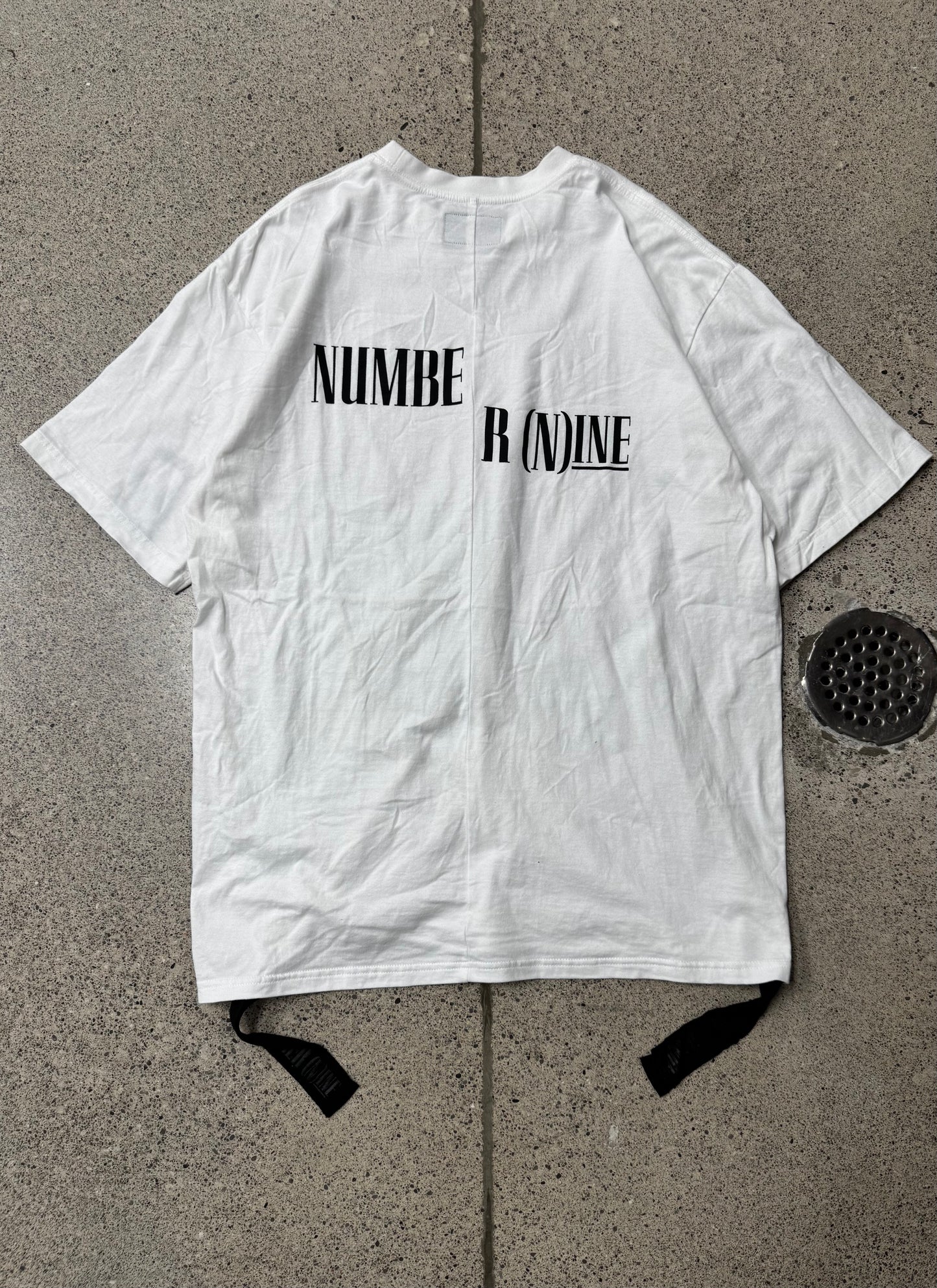 Number (N)ine Split Logo White T-Shirt