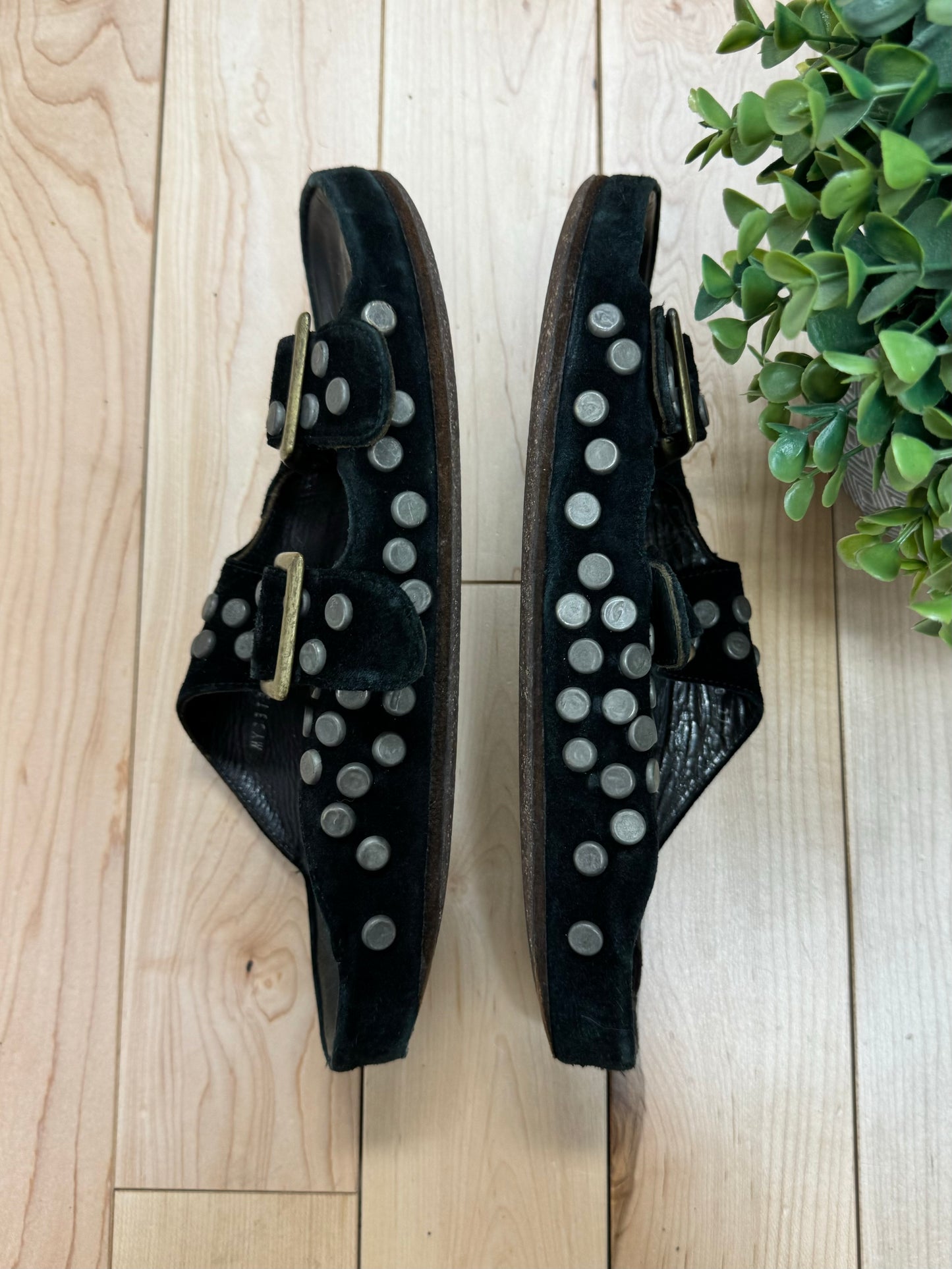 Miharayasuhiro Studded Black ‘Birkenstock’ Sandals