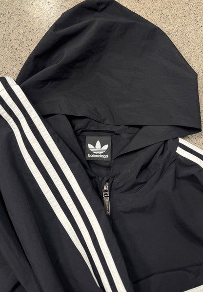 2022 Balenciaga x Adidas ‘3-Stripes’ Oversized Hooded Windbreaker