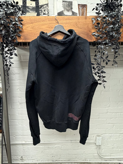 Dsquared2 ‘Deliver Us From Evil’ Metal Logo Black Pullover Hoodie