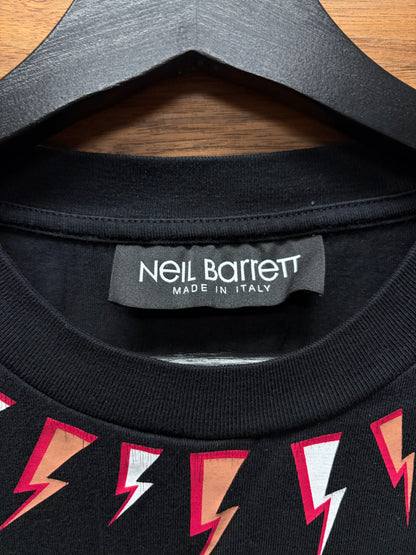 Neil Barrett ‘Comic Bolt’ Black Graphic T-Shirt
