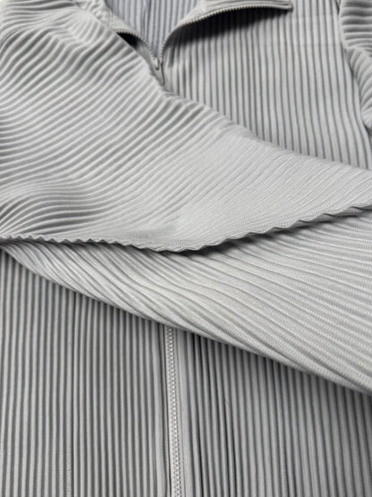 Issey Miyake Homme Plisse Pleated Grey Track Jacket