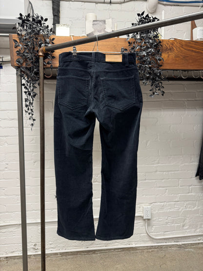 Mid 2000s Gucci Faded Blue Corduroy Flared Leg Pants