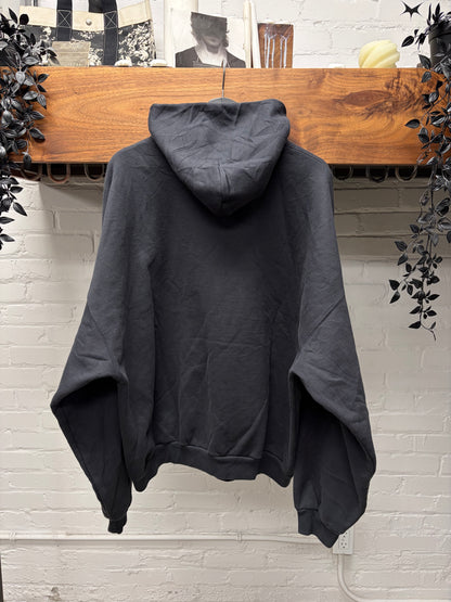 SS2025 Balenciaga ‘Keep Calm’ Parody Oversized Black Slogan Hoodie