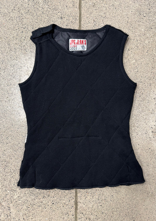 Vintage Jean Paul Gaultier Quilted Black Vest