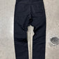 Lemaire Contrast Stitch Straight Leg Black Denim