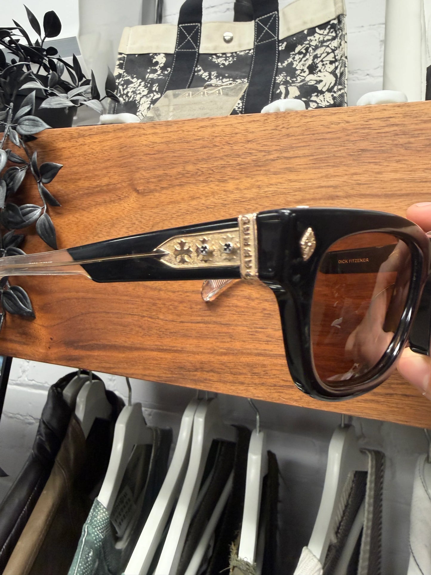Chrome Hearts ‘Dick Fitziner’ 18K Gold Sunglasses