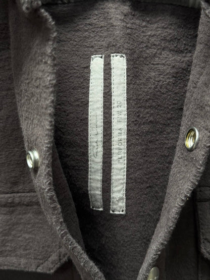 AW2020 Rick Owens ‘Performa’ Brushed Heavy Cotton Work Shirt