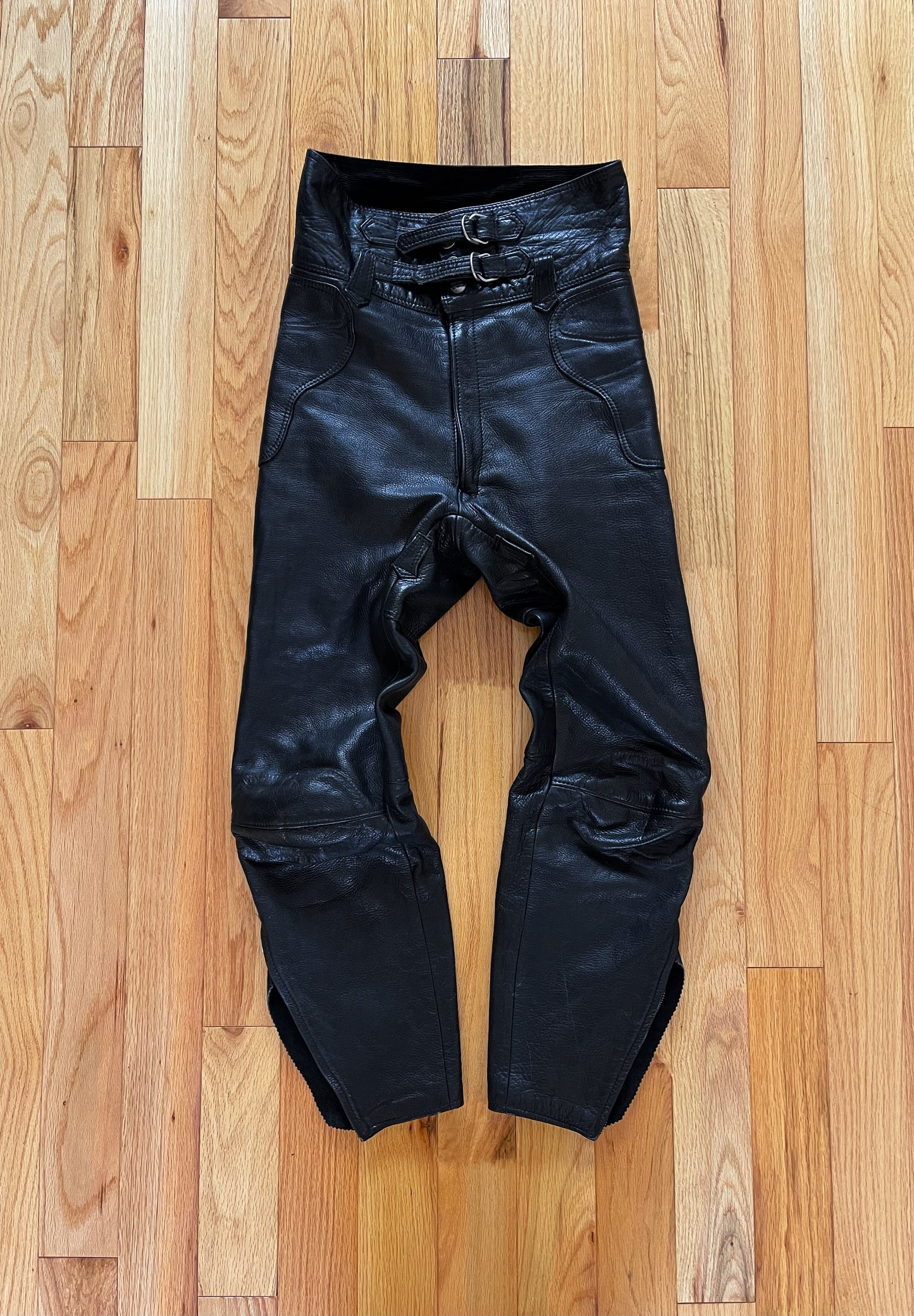 Kadoya ‘K’s Leather’ Armoured Leather Black Biker Pants