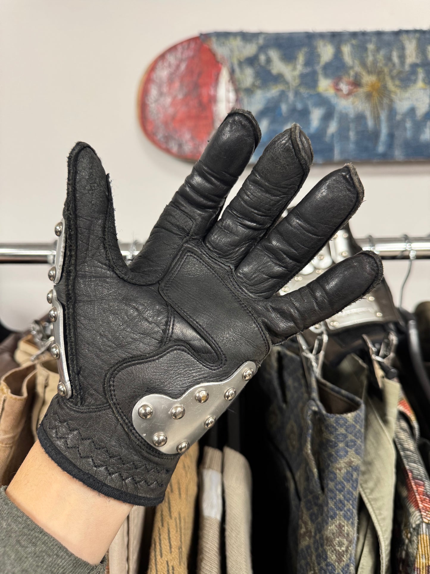 Kadoya K’s Leather ‘Hammer’ Armoured Gloves