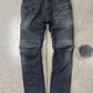 Balmain Washed Black Slim/Skinny Biker Jeans