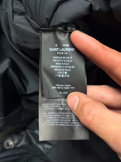 AW2017 Saint Laurent ‘Bad Lieutenant’ Stow Hood Down Filled Jacket