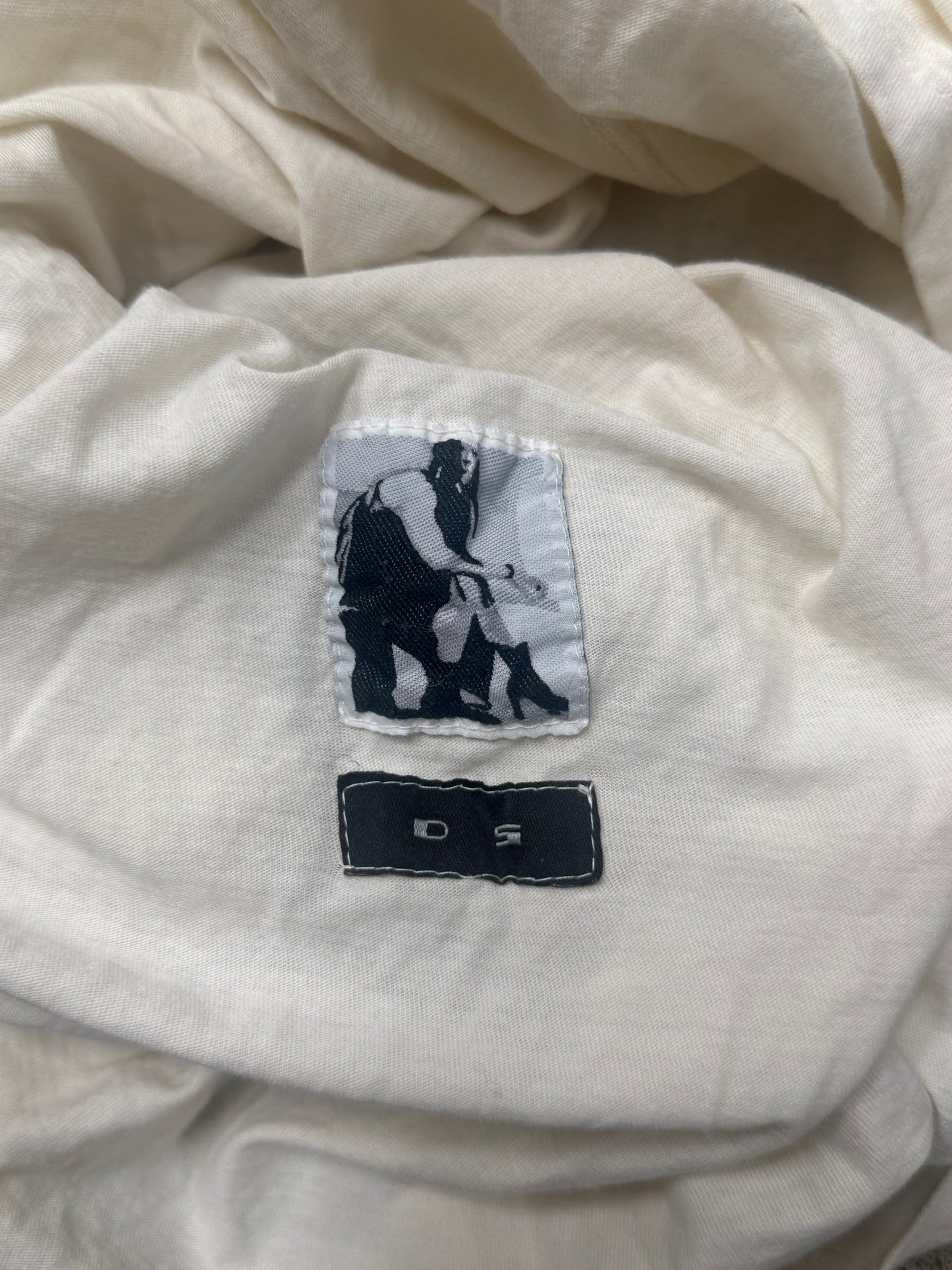 SS2016 Rick Owens ‘Milk’ White Level T-Shirt