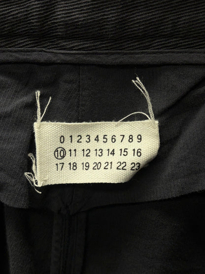 Maison Martin Margiela Black ‘Diagonal Corduroy’ Straight Cut Trousers