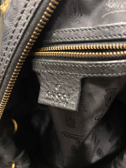 Gucci by Frida Giannini ‘Babouska’ Leather Bag with Gold ‘GG Heart’ Hardware & Studding