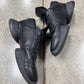 Rick Owens x Adidas ‘Vicious’ Black Leather Tech Runners