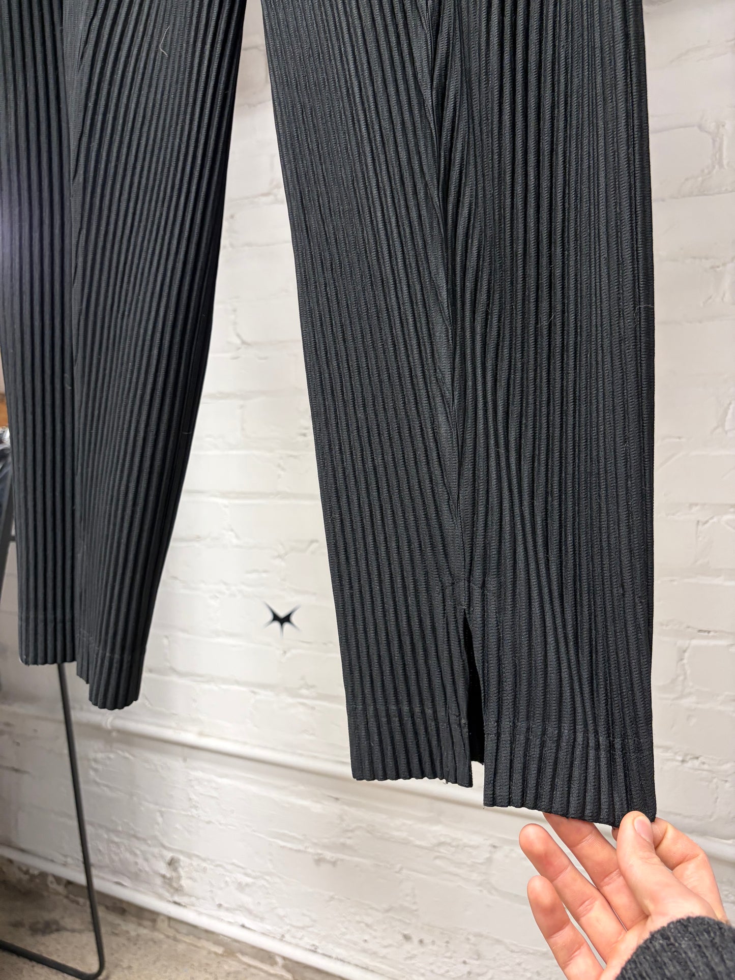 Issey Miyake Homme Plisse Black Pleated Trousers