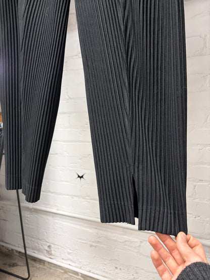 Issey Miyake Homme Plisse Black Pleated Trousers