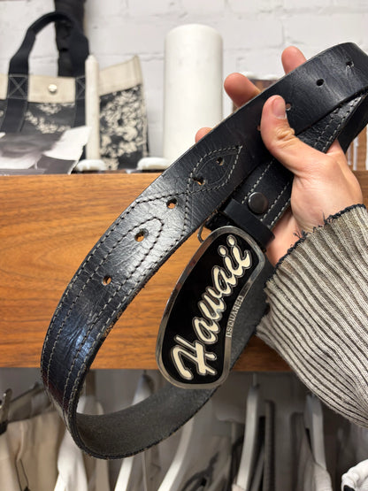 SS2005 Dsquared2 ‘Hawaii’ Black Leather Belt