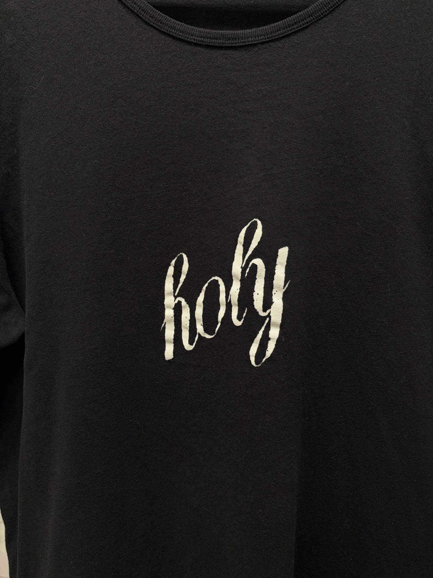 Ann Demeulemeester ‘Holy’ Embroidered Cotton Black T-Shirt
