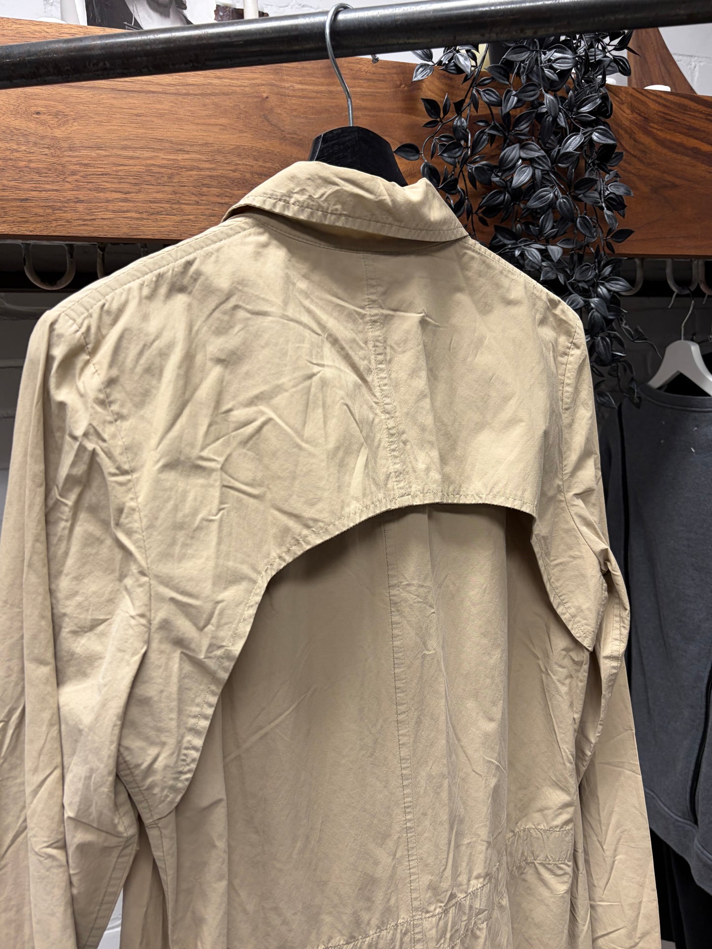 2000s Helmut Lang Backpack Bondage Strap Long Coat