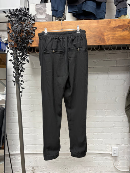 SS2022 Rick Owens ‘Fogachine’ Black Relaxed Fit Jogger Pants
