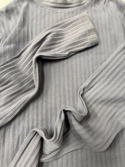 Marni Ribbed ‘Plum’ Grey/Purple Long Sleeve Top