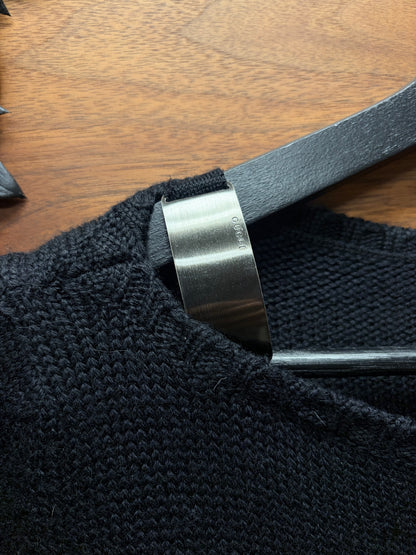 AW1997 Gucci Boat Neck Sweater with Silver Plating Detail