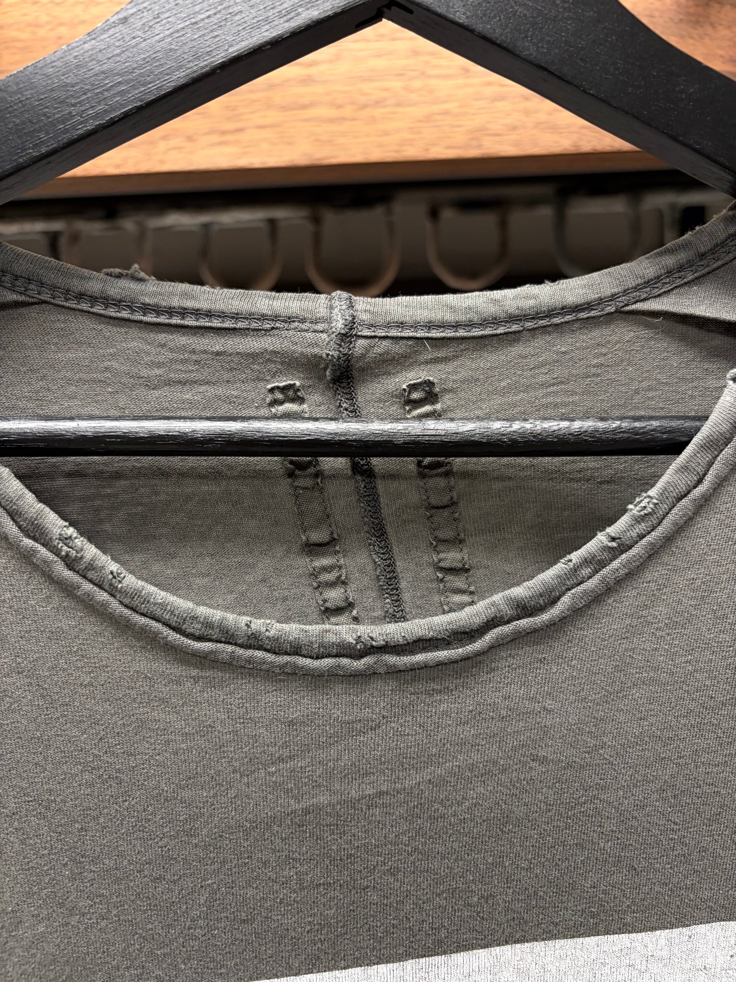 AW2007 Rick Owens ‘Dreams’ Traume Dust Brown T-Shirt