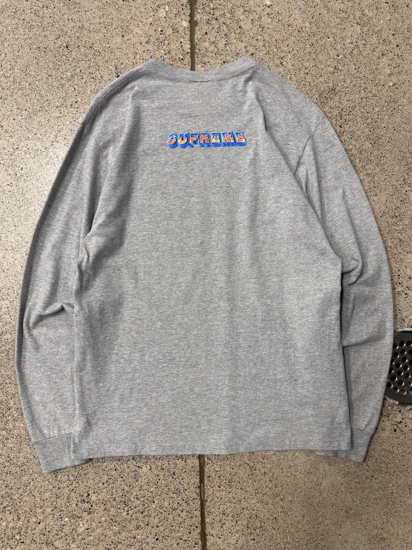 SS2014 Supreme ‘Fuck the World’ Flames Long Sleeve Shirt